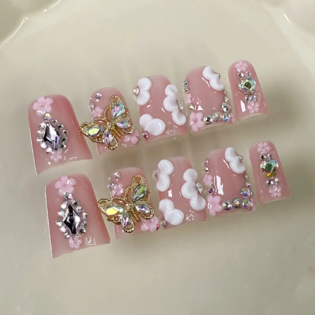 Embroidery Embellishments - 10pcs high-end Luxurious style model, hand-painted