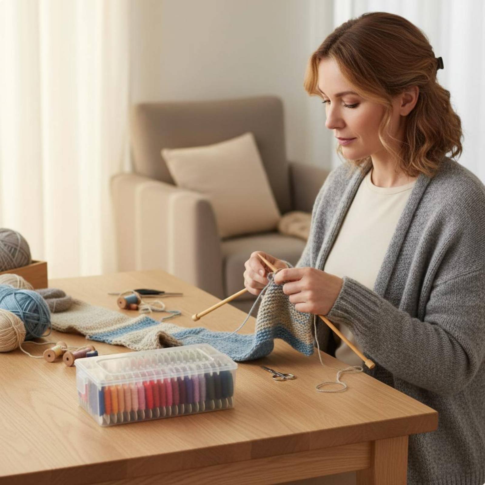 Embroidery Craft - Embroidery Stitching Thread Kit Multi-Color Embroidery