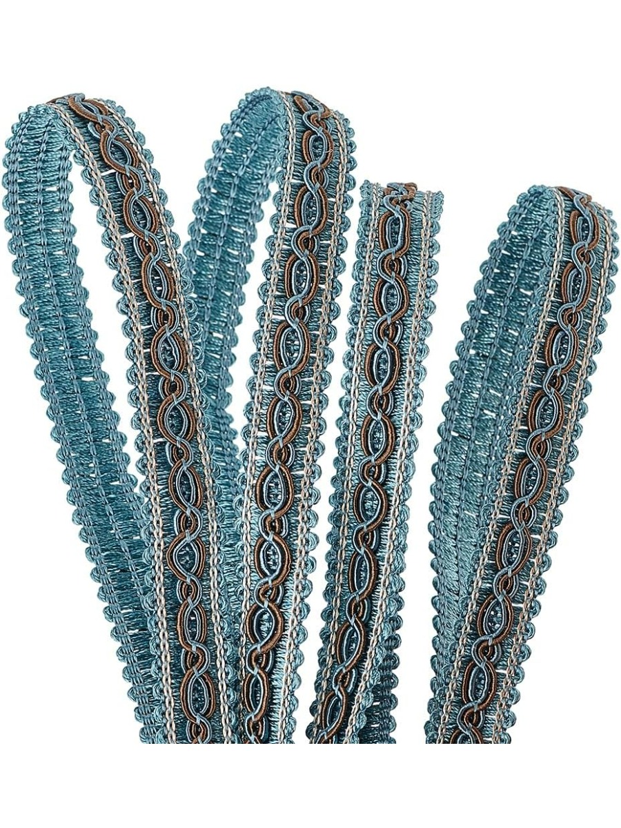 Fringe Ribbon Sewing - 32 Yards Blue Braid Tirm for