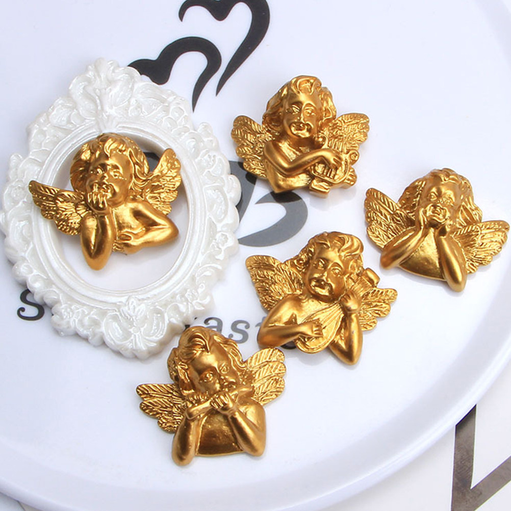 Craft Embellishments - 15pcs Resin Angel Accessories Craft DIY