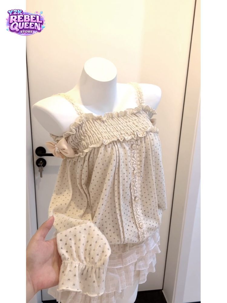 Elastic Lace Trim - Sweet Japanese Vintage Petite Skirt Set