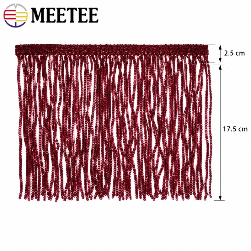 3/5Yards 20cm Sequin Tassel Fr - огляд і ціна Fringe Ribbon Sewing