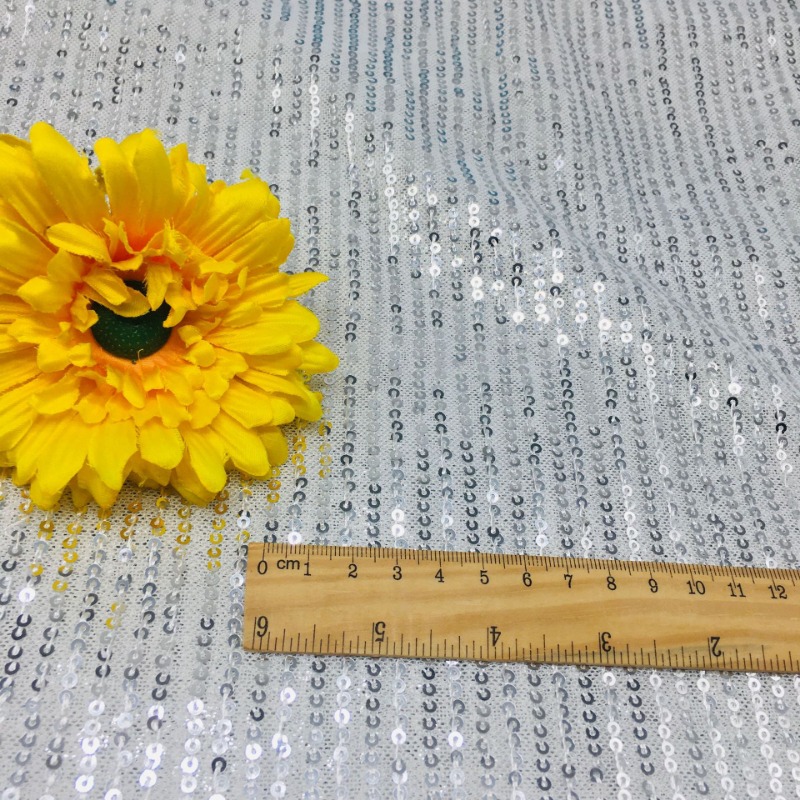 3mm Elastic Mesh Sequins Shinn - огляд і ціна Crystal Mesh Fabric