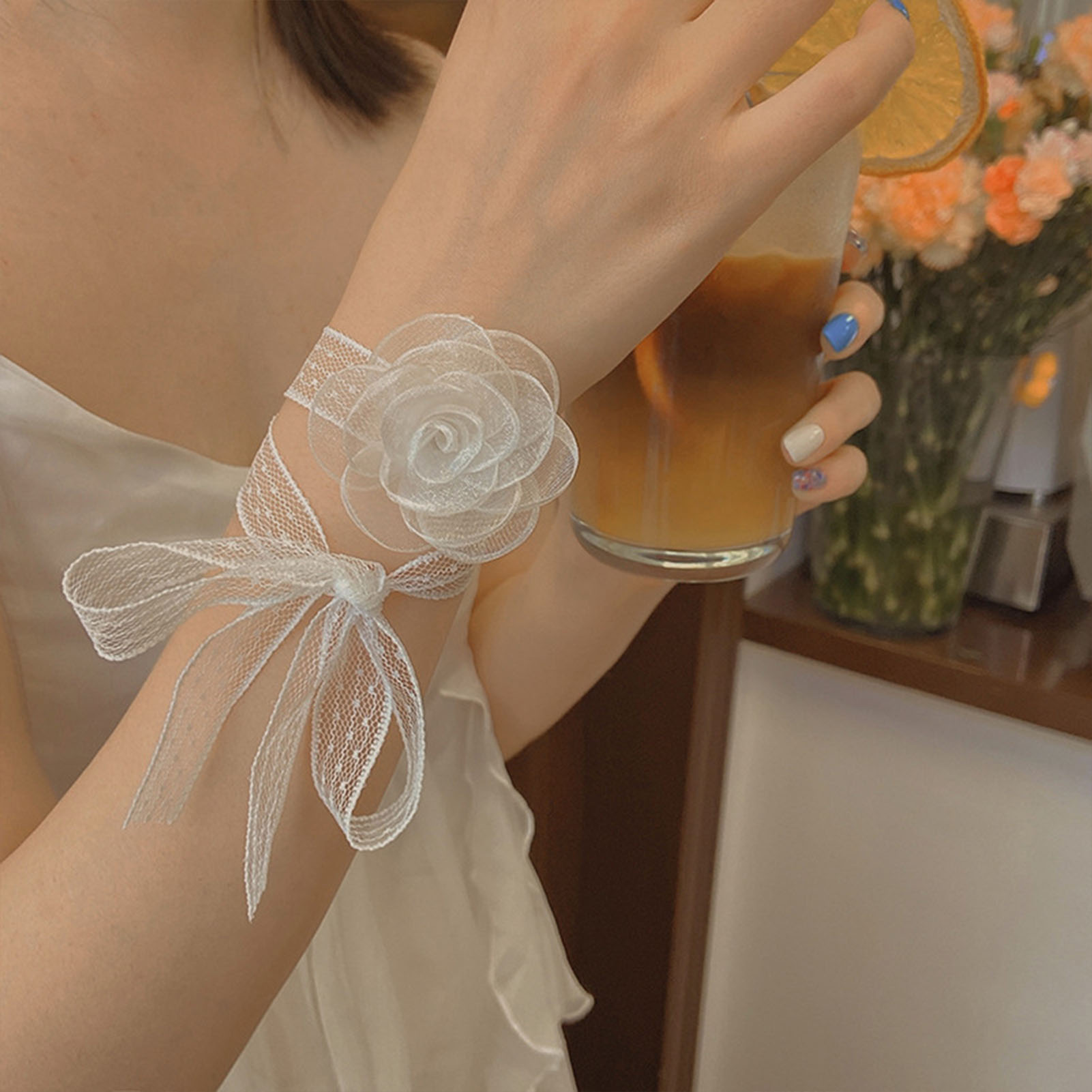 Lace Ribbon Tie Headband With  - огляд і ціна Lace Ribbon Trim