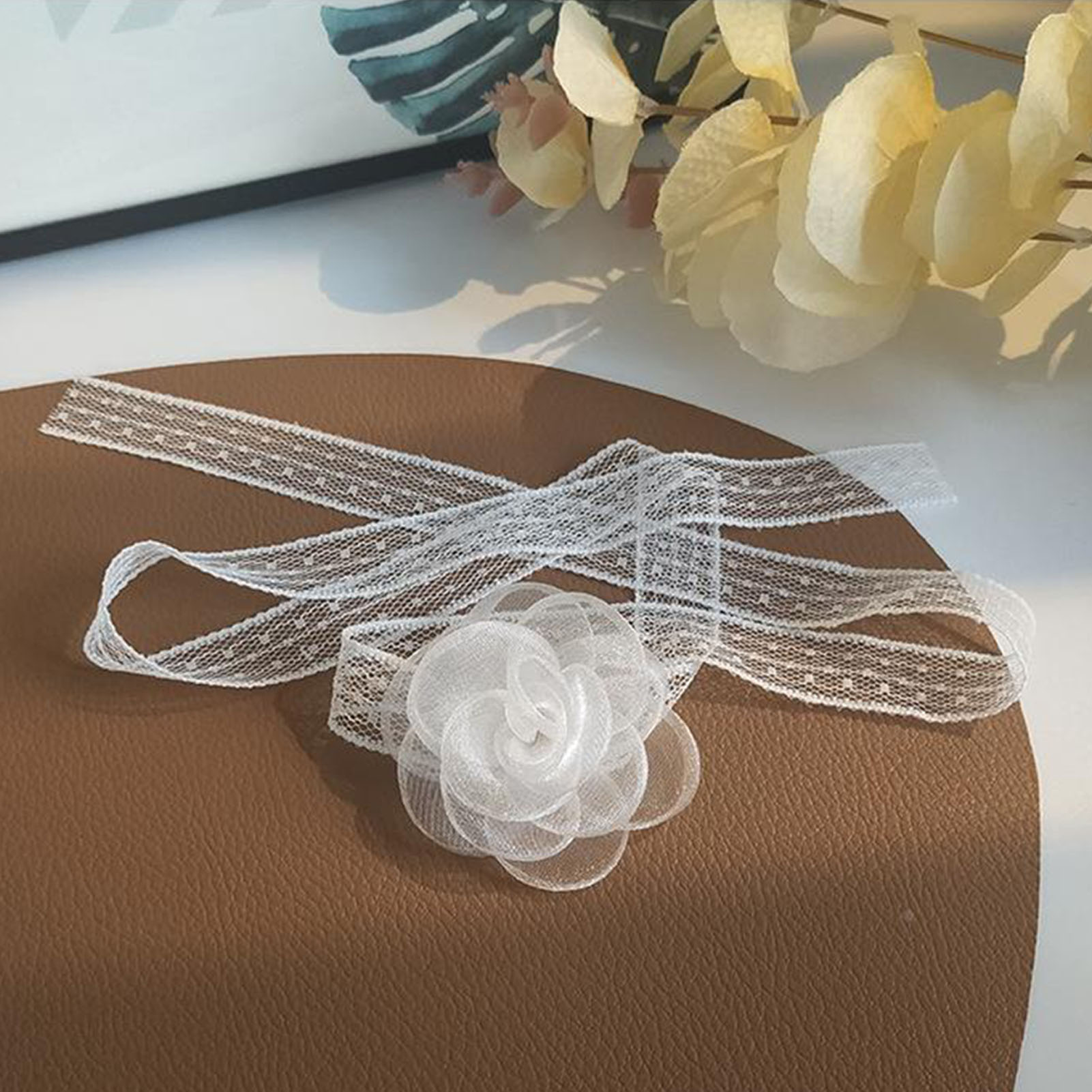 Lace Ribbon Tie Headband With  - огляд і ціна Lace Ribbon Trim