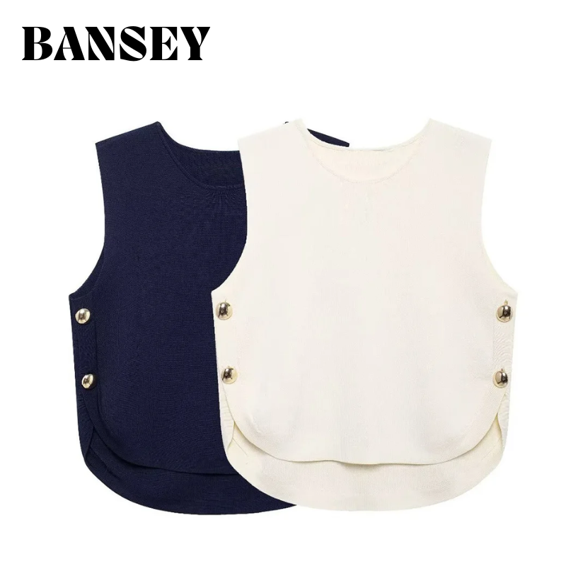 2025   Women's  Chic  Sleevele - огляд і ціна Embellish Knit