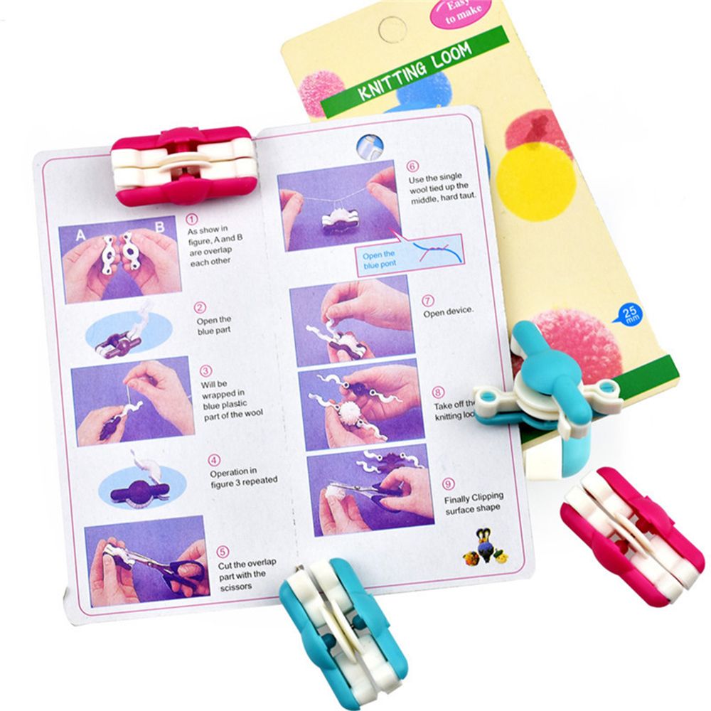 2pcs/lot Fashion Needle Craft  - огляд і ціна Pom Pom Maker Tool