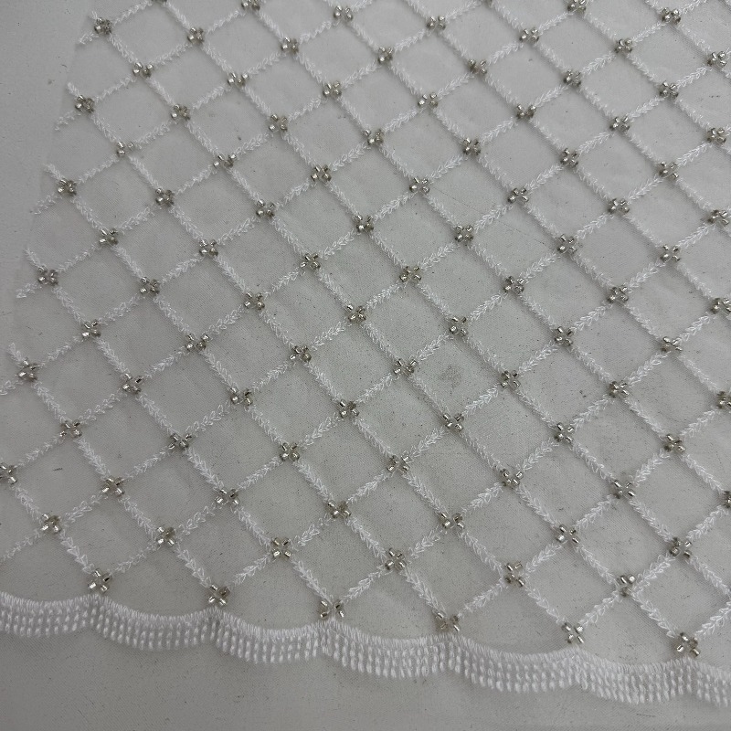 Ripstop Beaded Embroidery Sequ - огляд і ціна Crystal Mesh Fabric