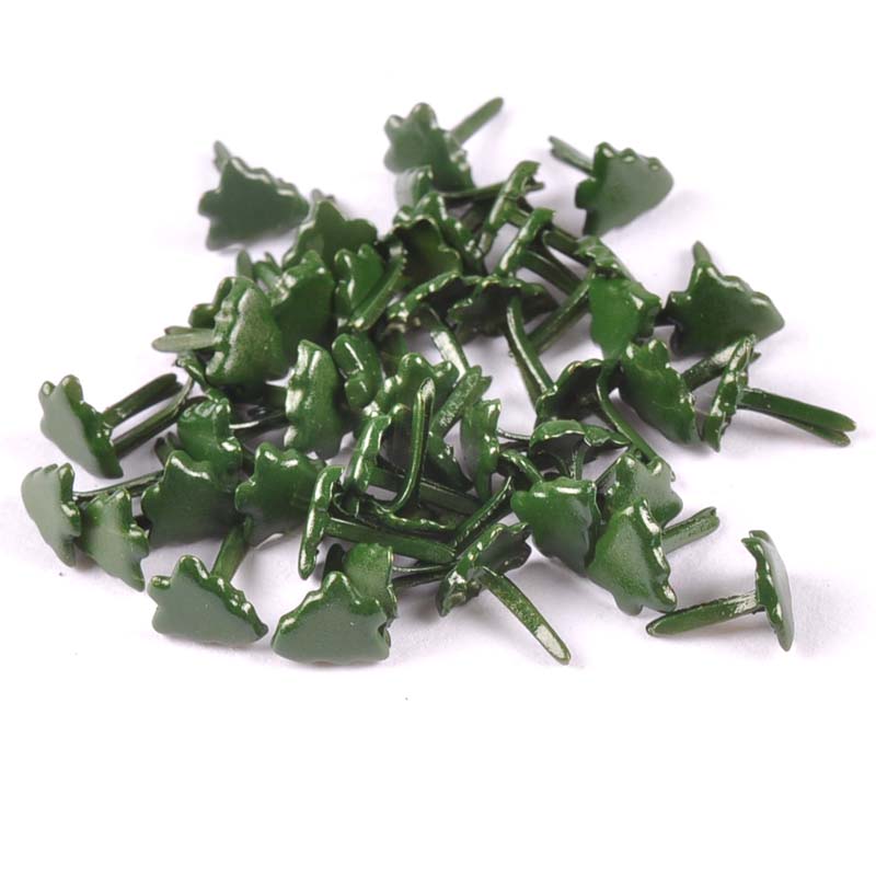 50pcs Mini Christmas Tree Brad - огляд і ціна Christmas Craft Embellishment