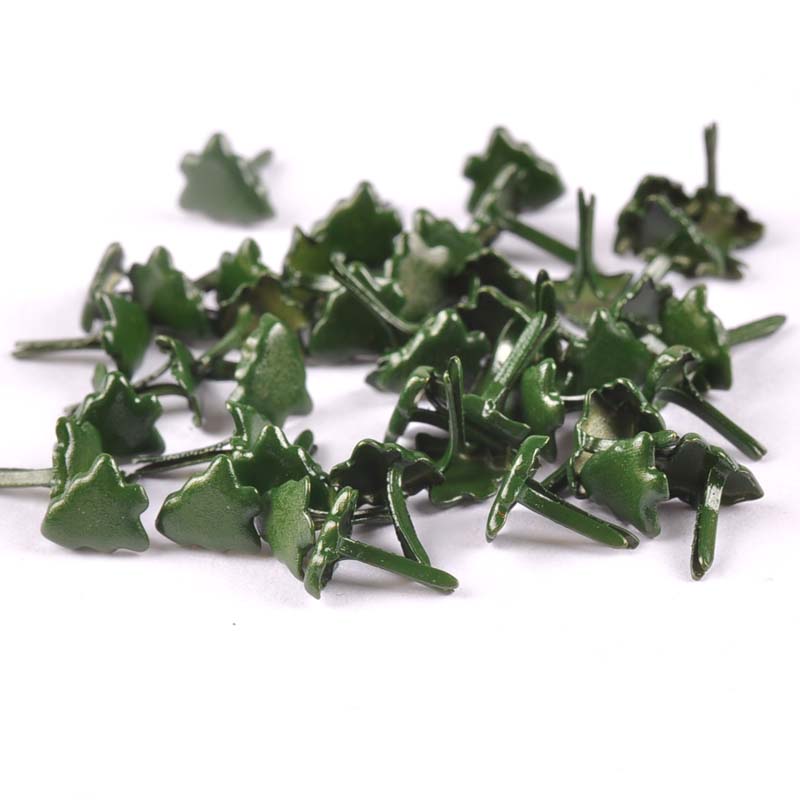 50pcs Mini Christmas Tree Brad - огляд і ціна Christmas Craft Embellishment