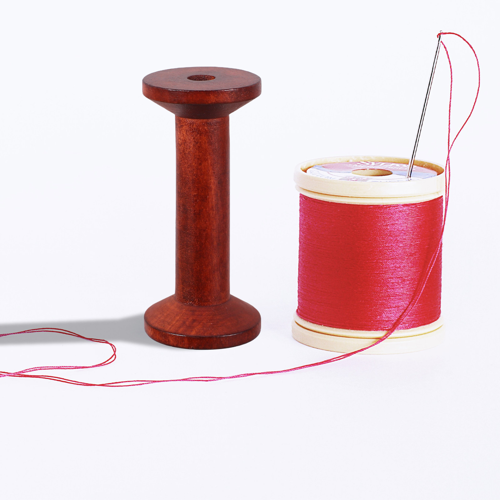 6Pcs Smooth Wood Thread Spools - огляд і ціна Embroidery Craft