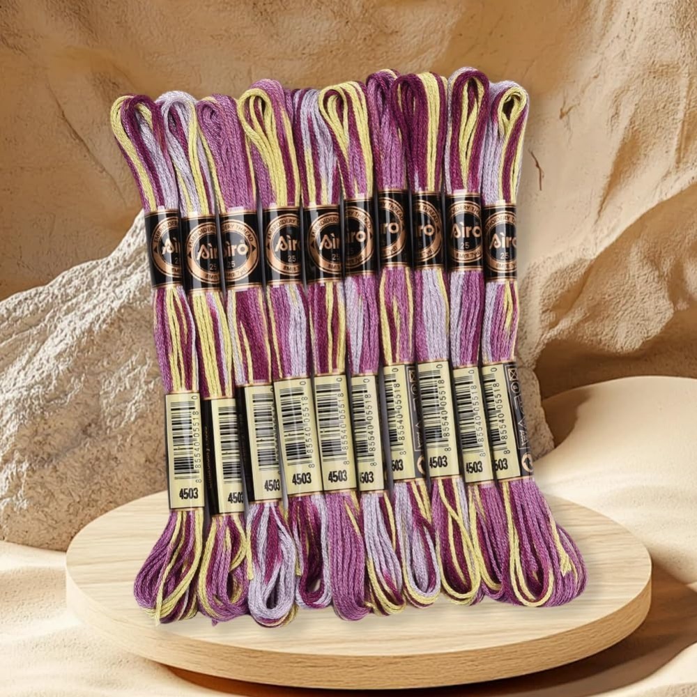 6 Strands Purple Variegated Em - огляд і ціна Embroidery Embellishments