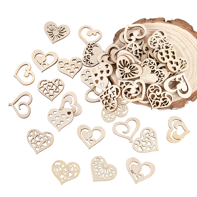 50/100pcs Hollowed Heart Patte - огляд і ціна Craft Embellishments