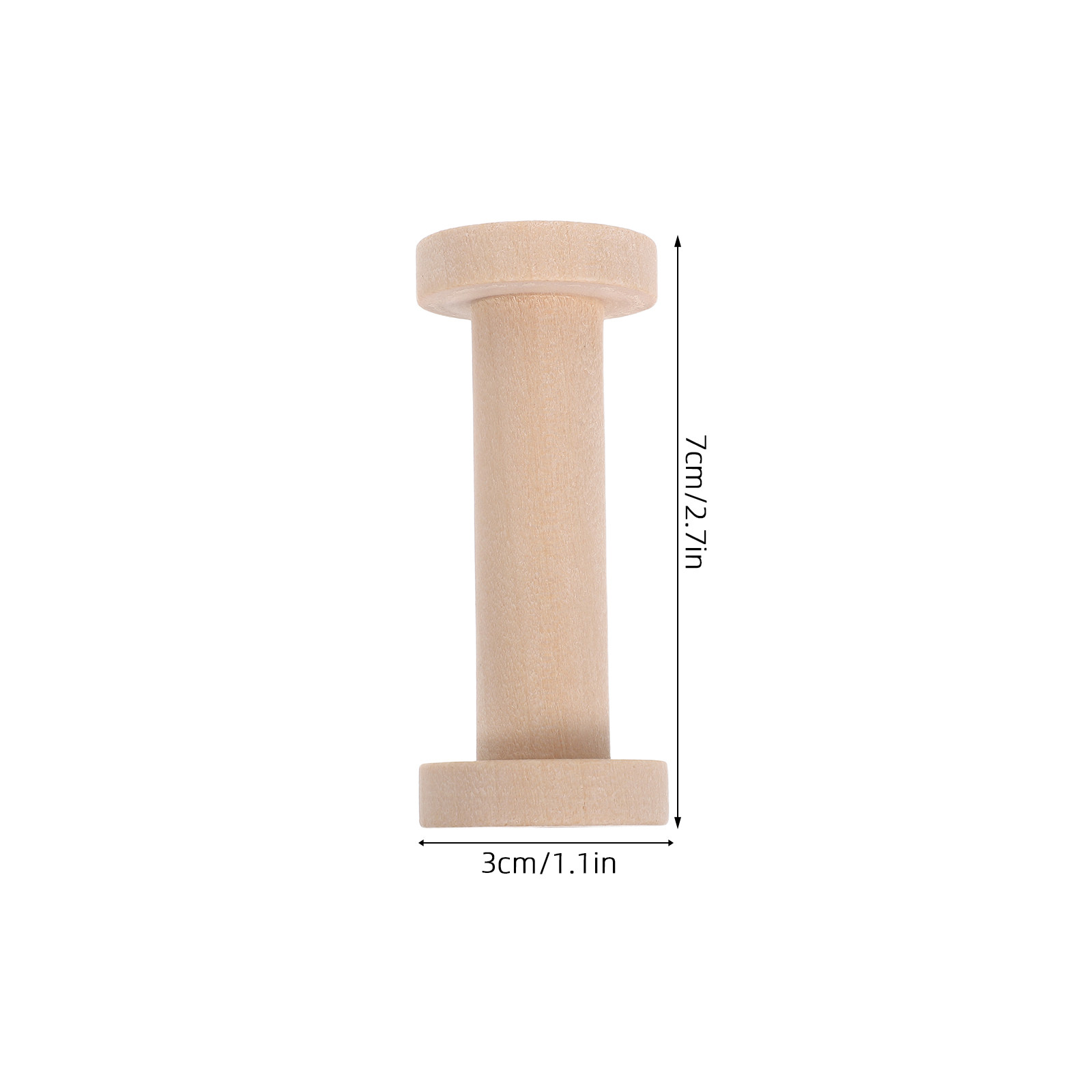 15Pcs Wooden Spools Natural Wo - огляд і ціна Embroidery Craft