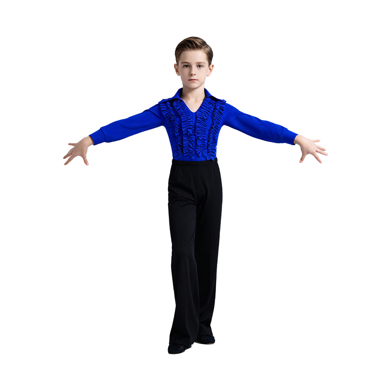 New Boy Latin Dance Costume Se - огляд і ціна Rhinestone Banding Trim