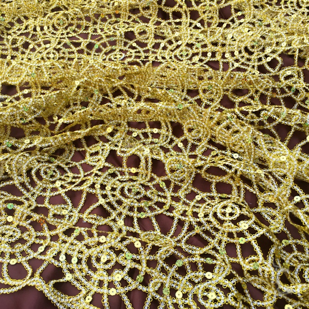 High quality Hollow lace fabri - огляд і ціна Crystal Mesh Fabric