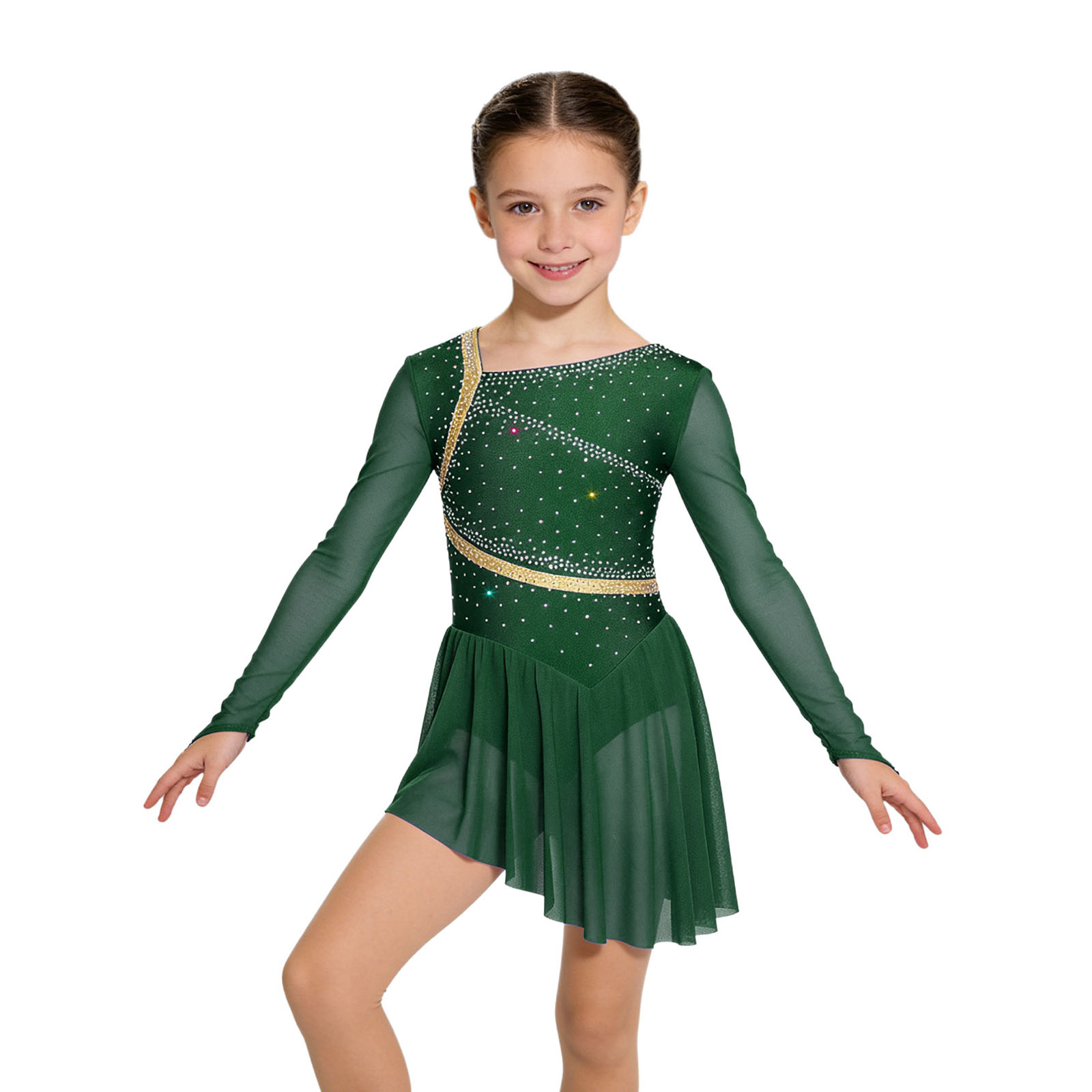 Kids Girls Figure Skating Lyri - огляд і ціна Rhinestone Banding Trim