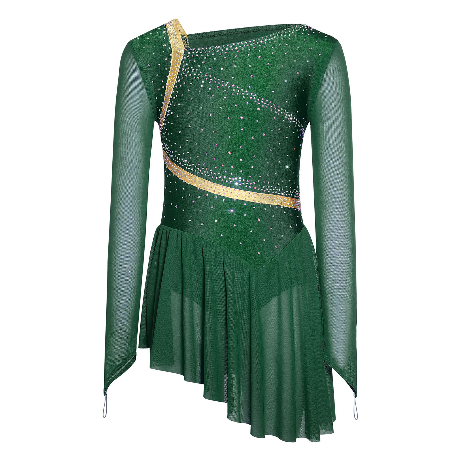 Kids Girls Figure Skating Lyri - огляд і ціна Rhinestone Banding Trim