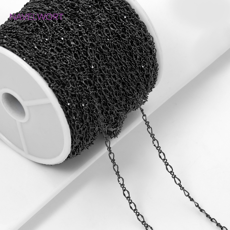 Black Color Oval Thin Chains F - огляд і ціна Embroidery Craft