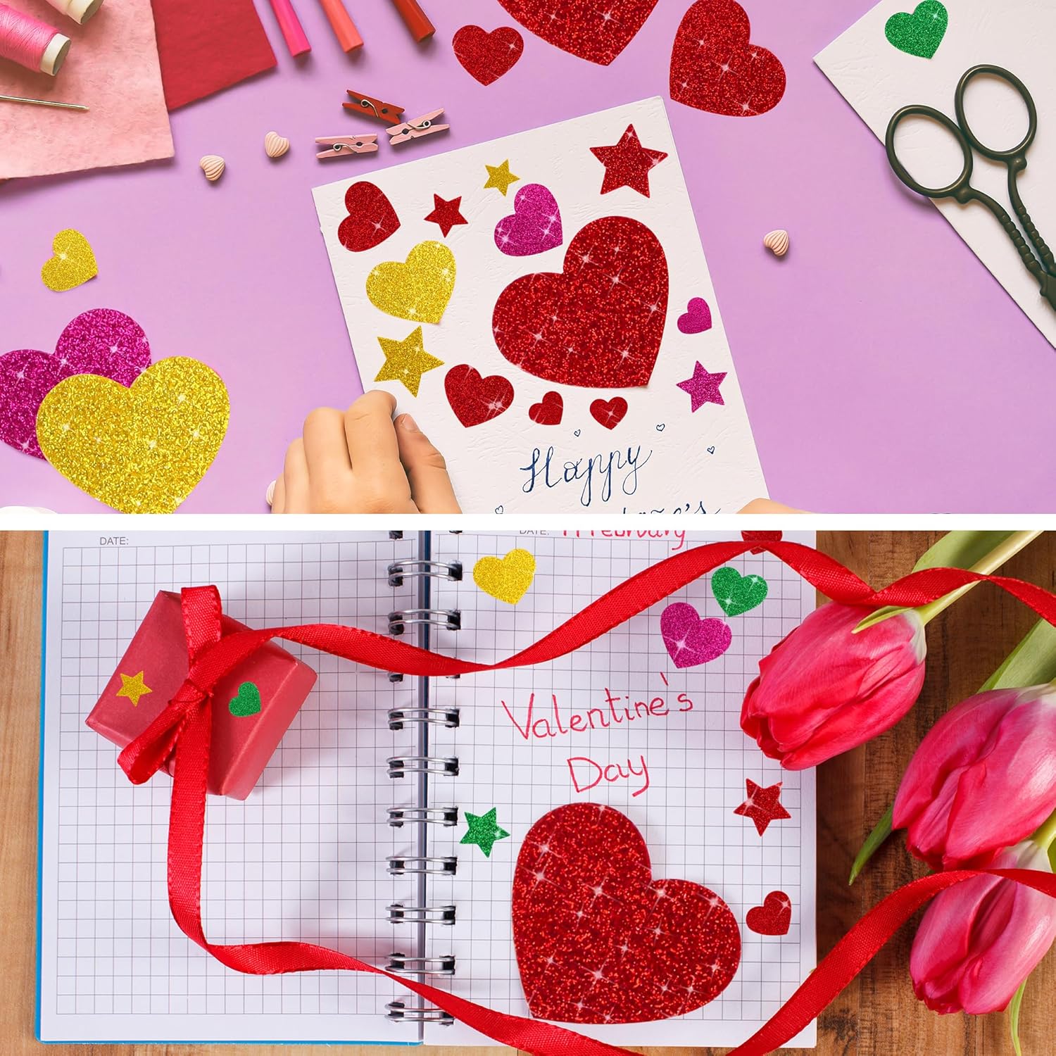 625Pcs Glitter Heart Foam Stic - огляд і ціна Glitter Vinyl Roll