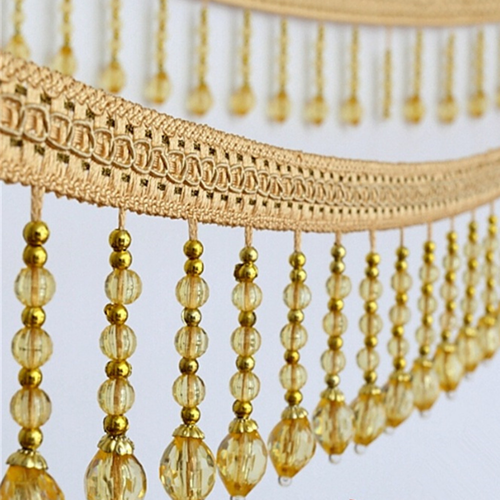 12yards Briaded Hanging Beads  - огляд і ціна Fringe Ribbon Sewing