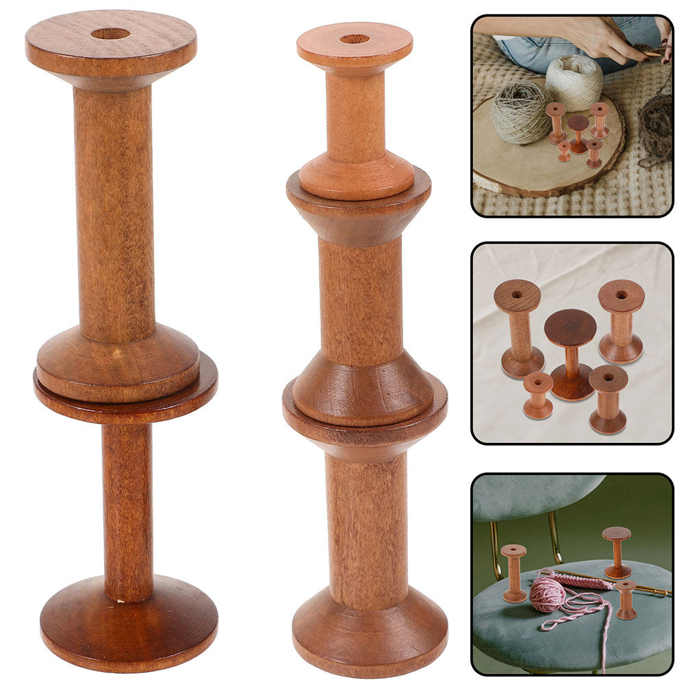 7Pcs Wooden Thread Spools Vint - огляд і ціна Embroidery Craft