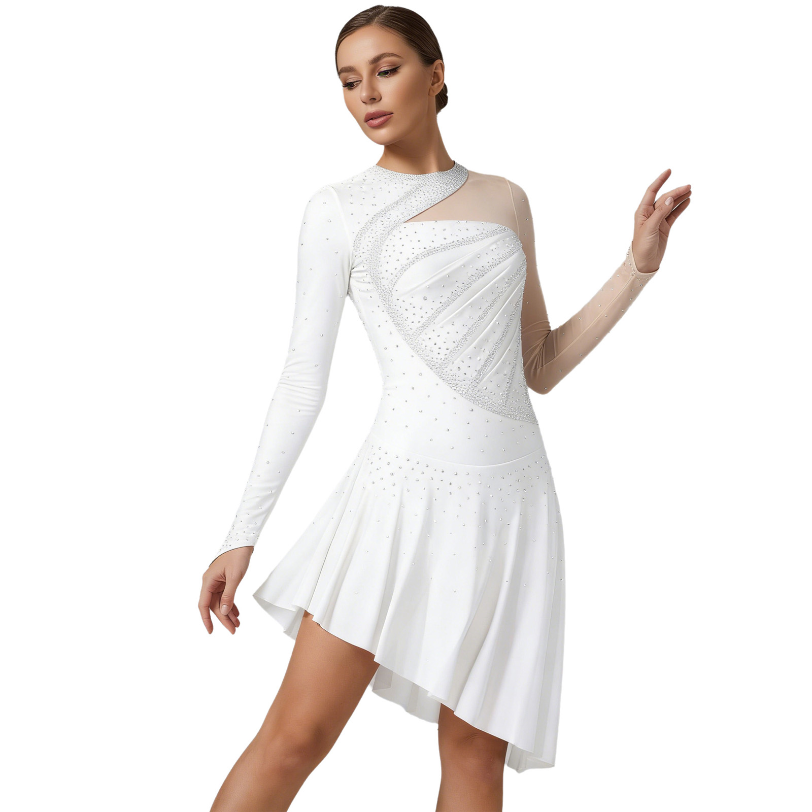 Women Ballet Lyrical Dance Fig - огляд і ціна Rhinestone Banding Trim