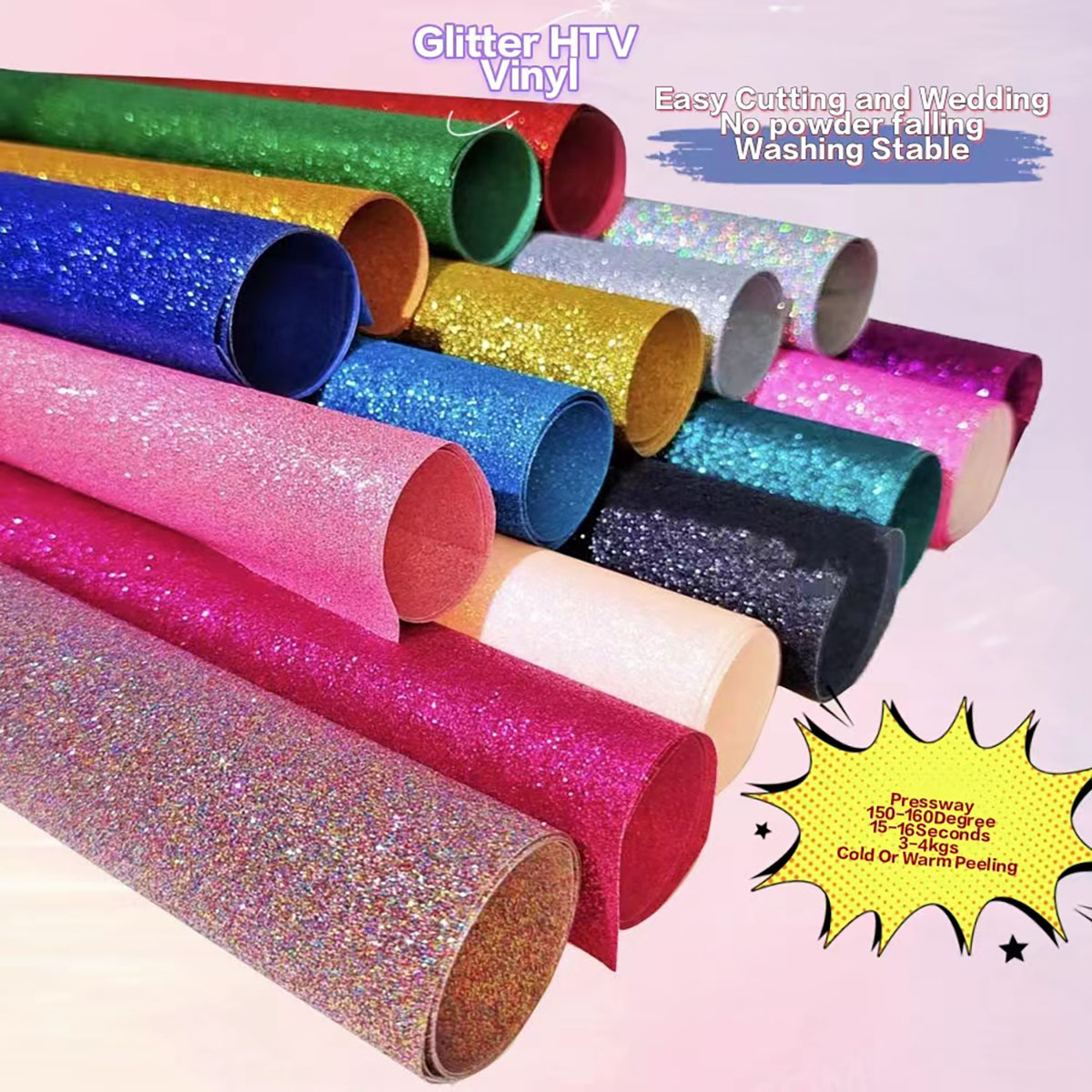 CHEONET HTV --- Glitter Heat T - огляд і ціна Glitter Vinyl Roll