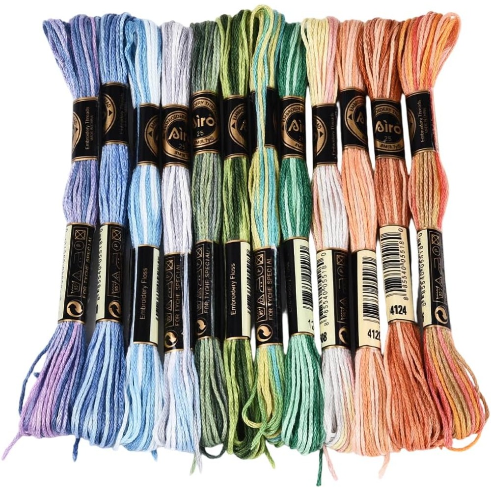 12 Skeins 105 Yards Cross Stit - огляд і ціна Embroidery Embellishments