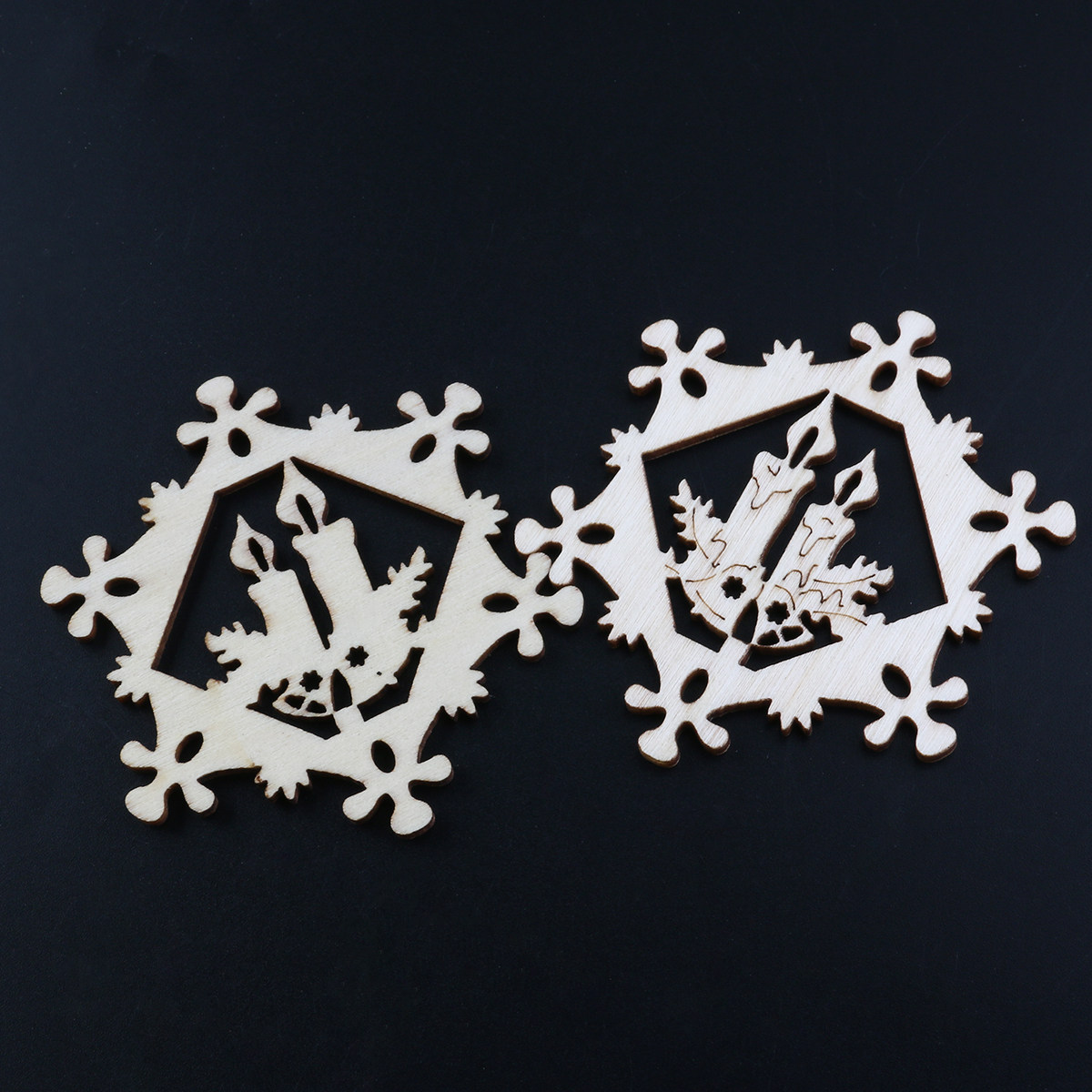 10Pcs Snowflake Pendant Christ - огляд і ціна Christmas Craft Embellishment