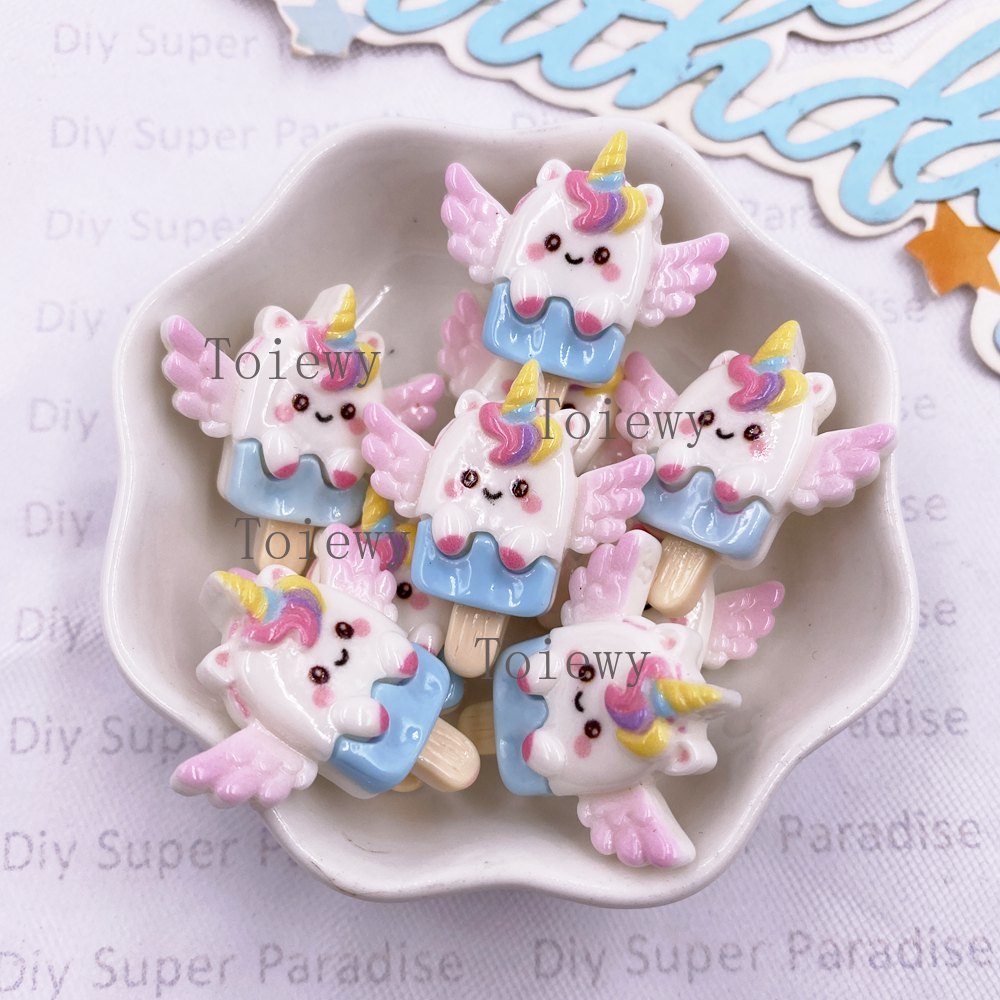 10pcs Resin Colorful Cartoon R - огляд і ціна Christmas Craft Embellishment