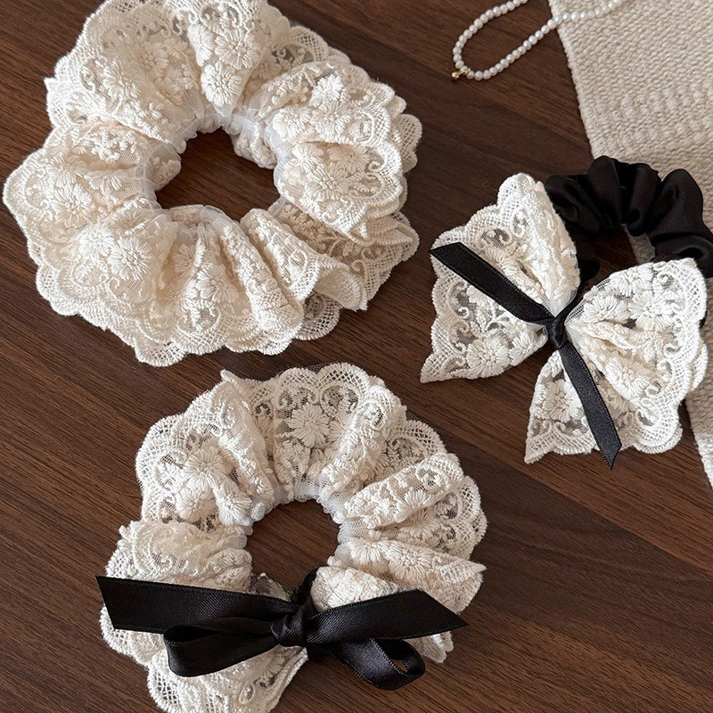 French retro double layered bo - огляд і ціна Lace Ribbon Trim