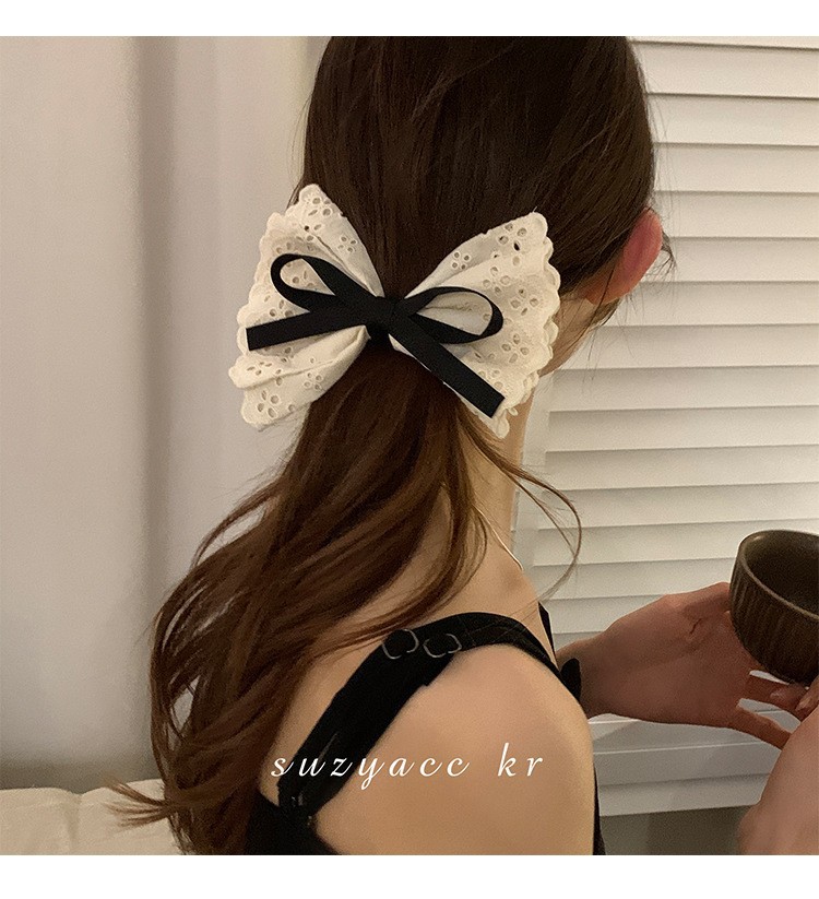 French retro double layered bo - огляд і ціна Lace Ribbon Trim