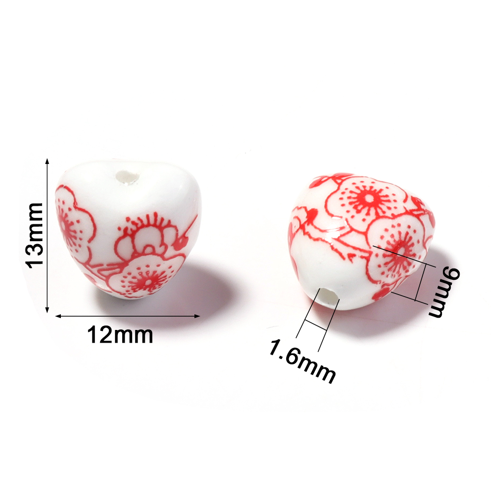 10pcs 12x13mm Heart Shape Flow - огляд і ціна Embellishment Crafts