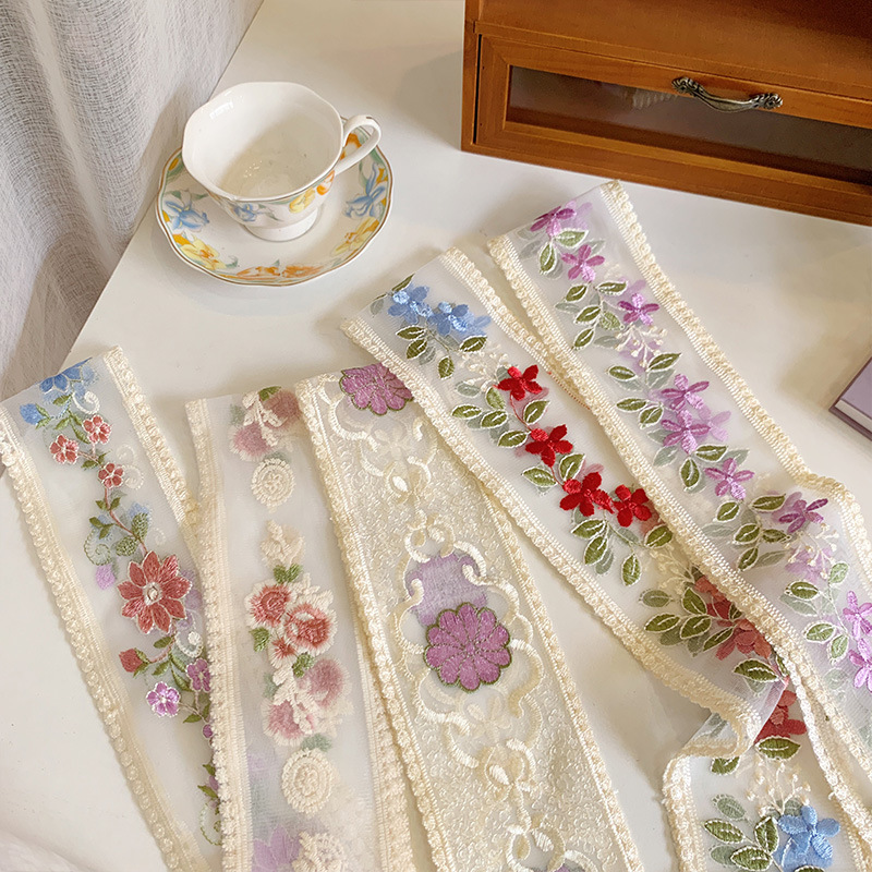 1 Yard Lace Embroidery Flower  - огляд і ціна Lace Ribbon Trim