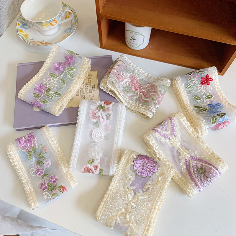 1 Yard Lace Embroidery Flower  - огляд і ціна Lace Ribbon Trim