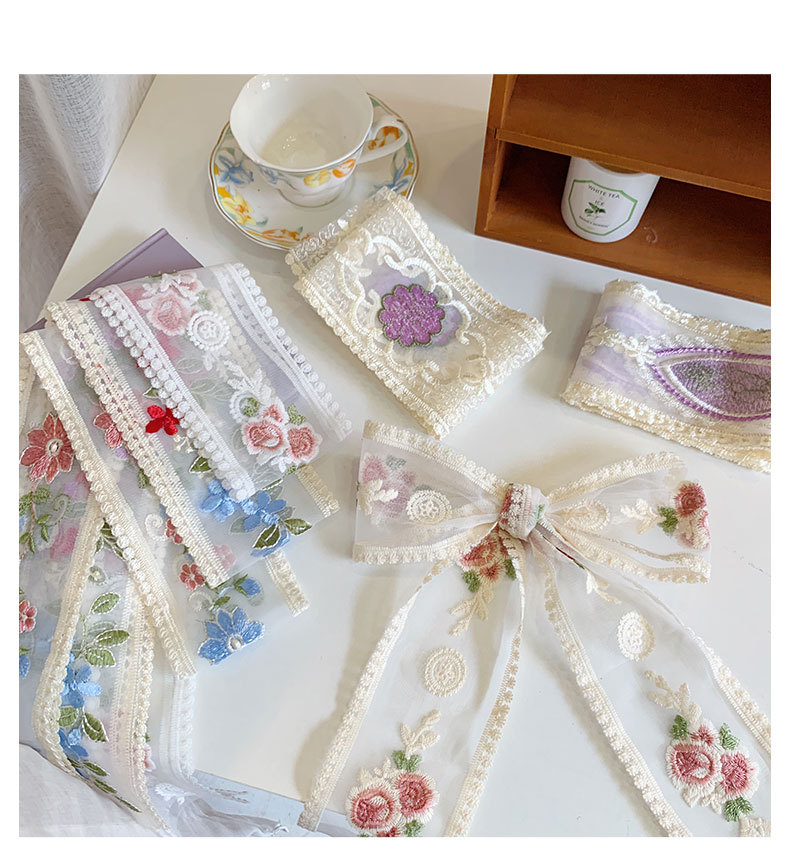 1 Yard Lace Embroidery Flower  - огляд і ціна Lace Ribbon Trim