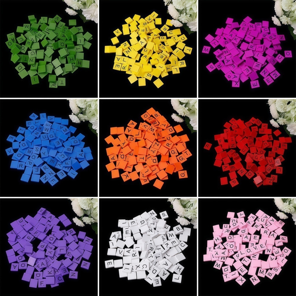 100PCS  Wooden Letter Cubes fo - огляд і ціна Craft Embellishments