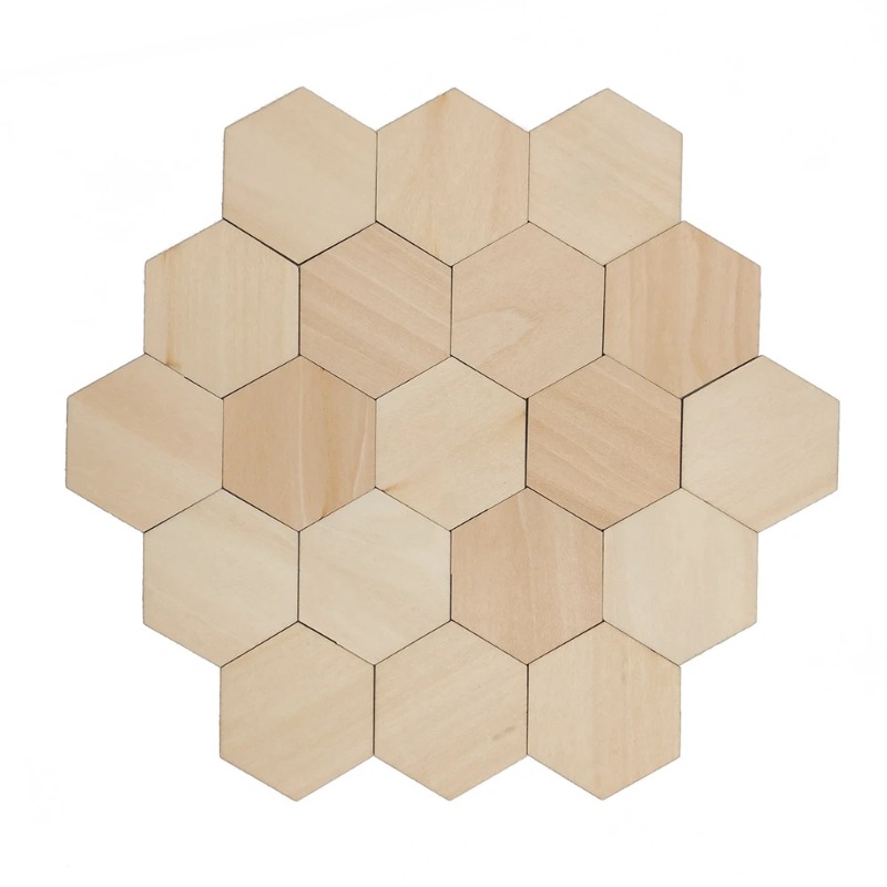10-120mm Wooden Hexagon Blank  - огляд і ціна Craft Embellishments