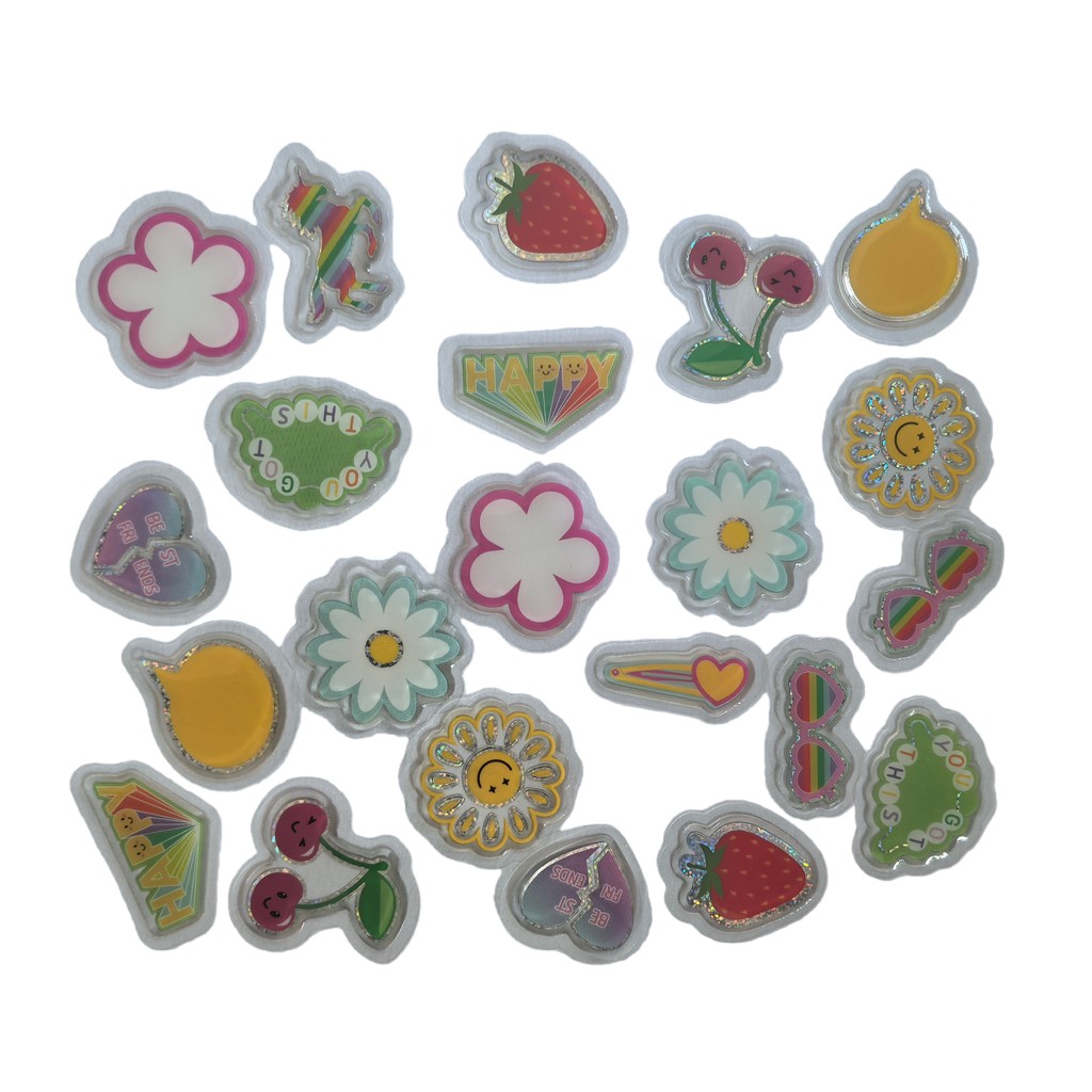 45 Pcs Adorable Epoxy Stickers - огляд і ціна Craft Embellishment World