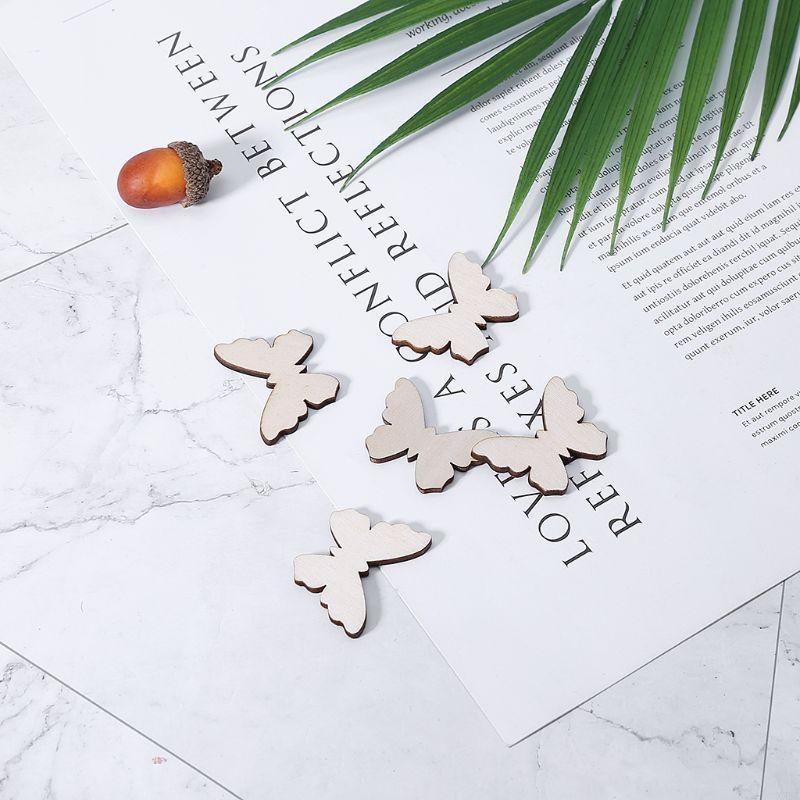 50 Pcs for Butterfly Wooden Sl - огляд і ціна Christmas Craft Embellishment