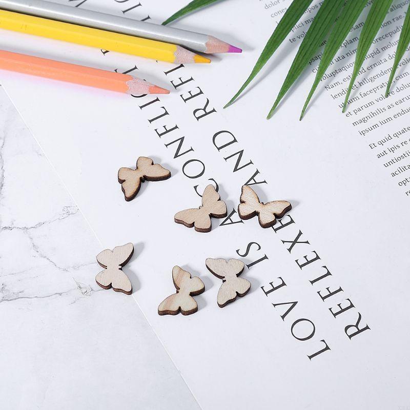 50 Pcs for Butterfly Wooden Sl - огляд і ціна Christmas Craft Embellishment