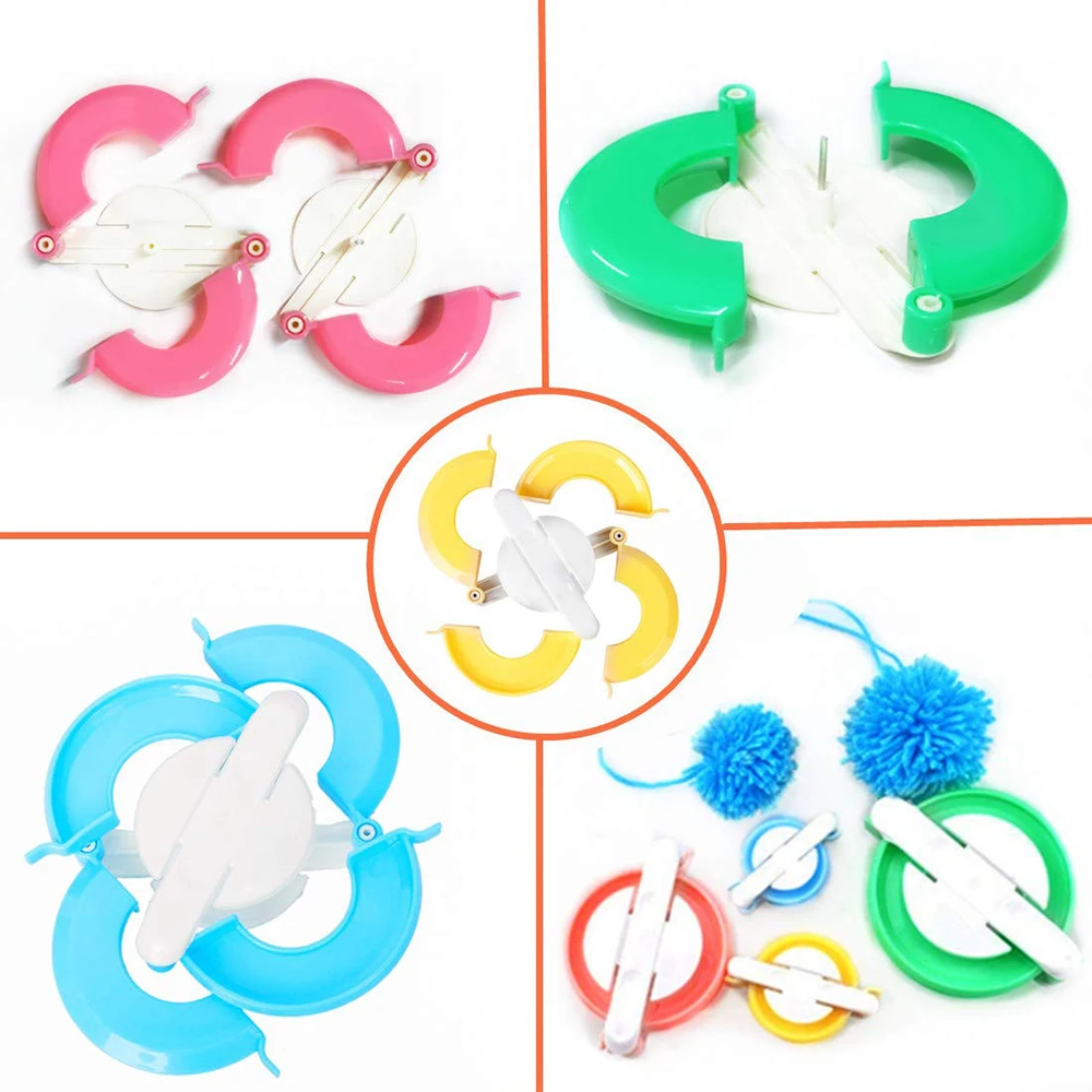 4-Size Pom Pom Maker Kit with  - огляд і ціна Pom Pom Maker Tool
