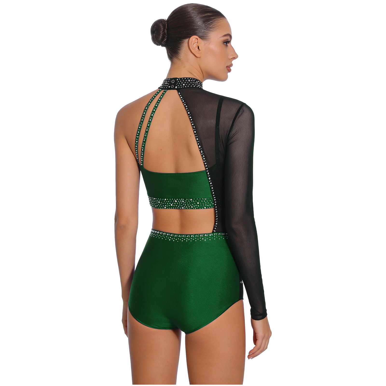 Elegant Womens Jazz Dance Gymn - огляд і ціна Rhinestone Banding Trim