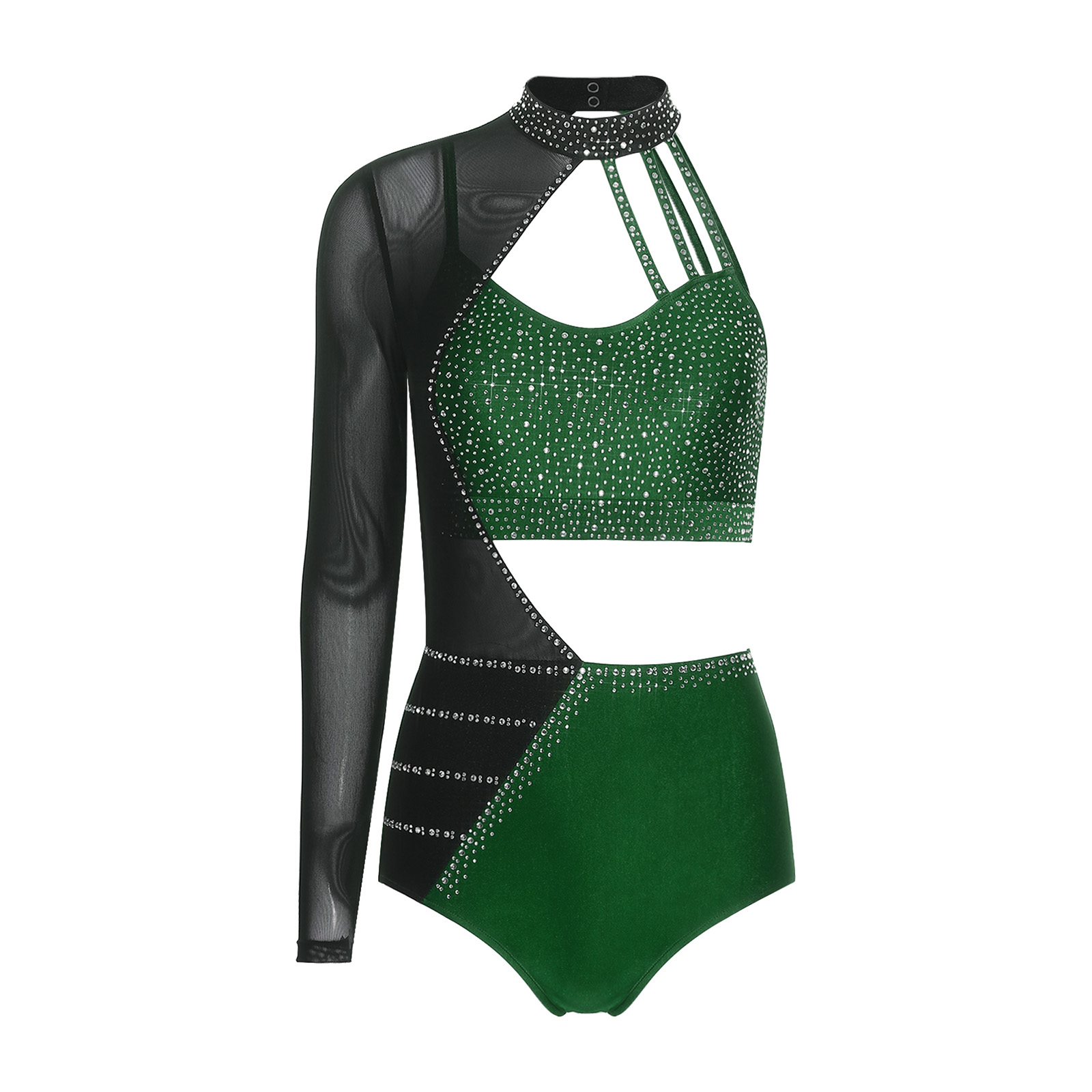 Elegant Womens Jazz Dance Gymn - огляд і ціна Rhinestone Banding Trim