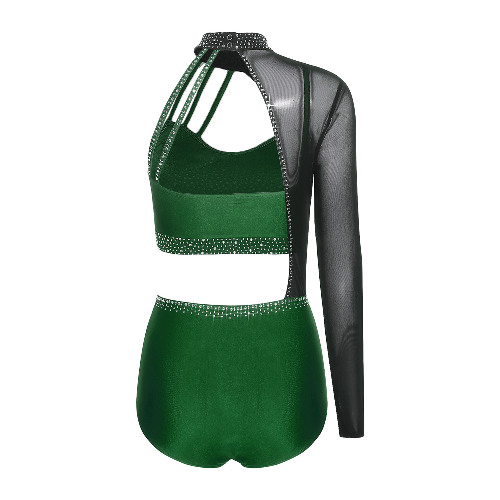 Elegant Womens Jazz Dance Gymn - огляд і ціна Rhinestone Banding Trim