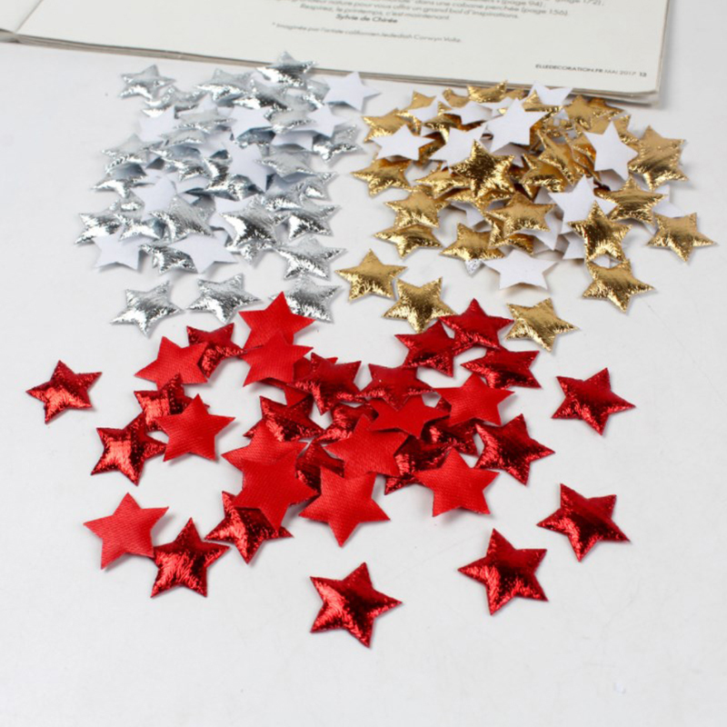 100Pcs Gold/Silver Stars For C - огляд і ціна Christmas Craft Embellishment