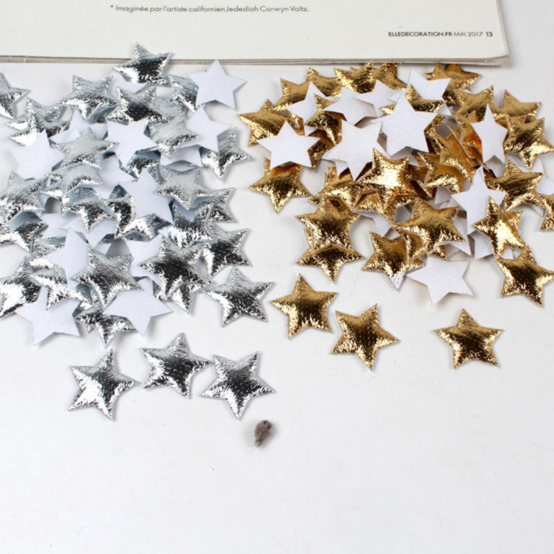 100Pcs Gold/Silver Stars For C - огляд і ціна Christmas Craft Embellishment