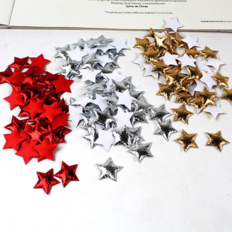 100Pcs Gold/Silver Stars For C - огляд і ціна Christmas Craft Embellishment